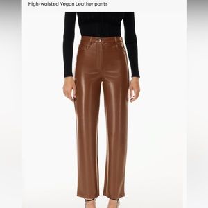 Aritzia Vegan Leather Pants